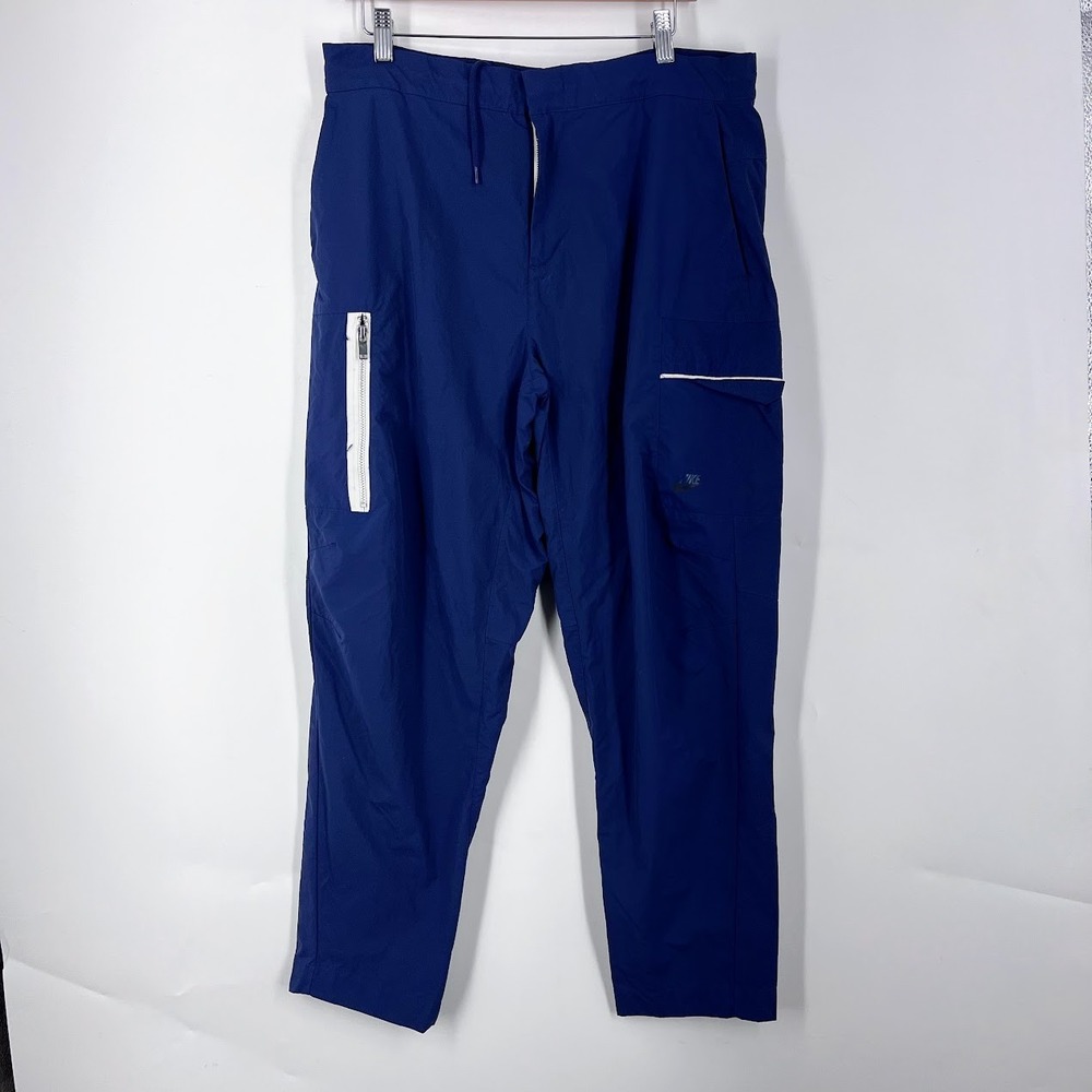 Nike Mens Sportswear Woven Cargo Pants Blue DM6681-410 Size 34